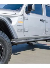 N-Fab RKR Step System Cab Length Textured Black Jeep Wrangler 18-24                                     - J184RKRS4 - Image 2