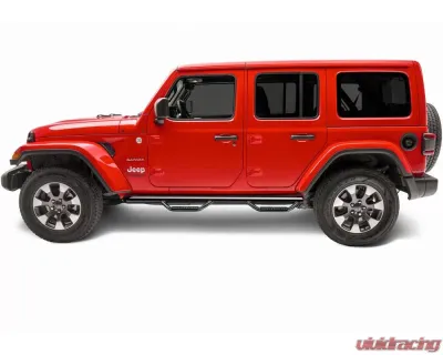 N-Fab Nerf Step Wheel 2 Wheel Gloss Black Jeep Wrangler 18-24 - J1866-GB