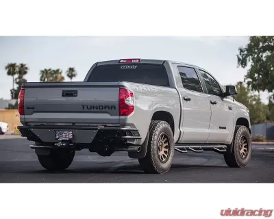 N-Fab Cab Length Nerf Step Textured Black Toyota Tundra Double Cab All Beds 2007-2021 - T0777QC-TX