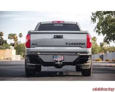 N-Fab Pre-Runner Style Rear Bumper Textured Black Toyota Tundra 2014-2021 - T14RBS-H-TX