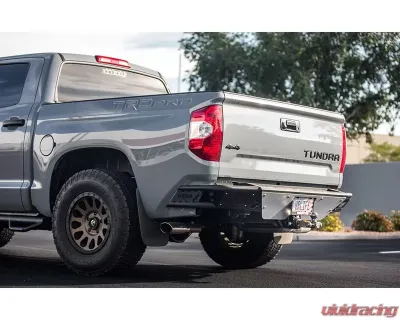 N-Fab Pre-Runner Style Rear Bumper Textured Black Toyota Tundra 2014-2021 - T14RBS-H-TX