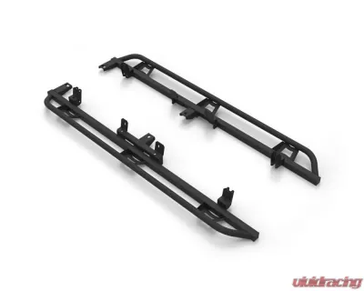 N-Fab Textured Black Trail Slider Steps Chevrolet Colorado | GMC Canyon Crew Cab Pickup 2015-2024 - TSG15CC-TX