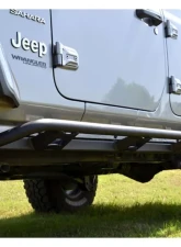 N-Fab Textured Black Trail Slider Steps Jeep Wrangler JL 4 Door SUV 2018-2024                                     - TSJ184-TX - Image 2