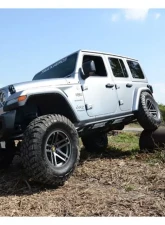 N-Fab Textured Black Trail Slider Steps Jeep Wrangler JL 4 Door SUV 2018-2024                                     - TSJ184-TX - Image 3