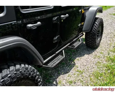 N-Fab RS Nerf Step Full Length Black Jeep Wrangler JL 2018-2019 - 507416412