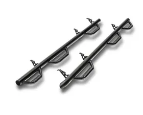 N-Fab Bed Access Nerf Step Textured Black Chevrolet 1500 Crew Cab 8' Long Bed 2001-2006