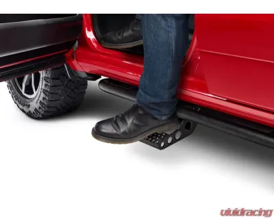 N-Fab RKR Step System Textured Black Dodge RAM 1500 Crew Cab All Beds 19-24 - D194RKRCCS4