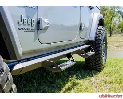 N-Fab Predator PRO Predator Pro Step System Textured Black Jeep Wrangler 18-24 - PRJ1863-TX