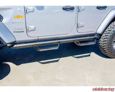 N-Fab Predator PRO Predator Pro Step System Textured Black Jeep Wrangler 18-24 - PRJ1863-TX