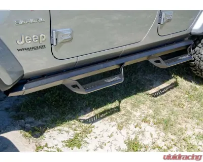 N-Fab Predator PRO Predator Pro Step System Textured Black Jeep Wrangler 18-24 - PRJ1863-TX