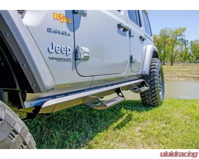 N-Fab Predator PRO Predator Pro Step System Textured Black Jeep Wrangler 18-24 - PRJ1863-TX
