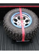 N-Fab Rapid Strap Truck Bed Tire Carrier Gloss Red Solid Welded Construction Rudchfzrukryxltd