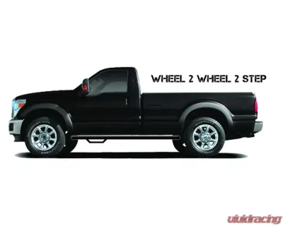 N-Fab Wheel 2 Wheel Nerf Step Textured Black Toyota Tacoma Regular Cab 6' Bed 2005-2015 - T0654RC-TX