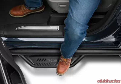 N-Fab Podium LG Side Steps Textured Black Chevrolet Silverado | GMC Sierra 2019-2024 - HPC1971QC-TX