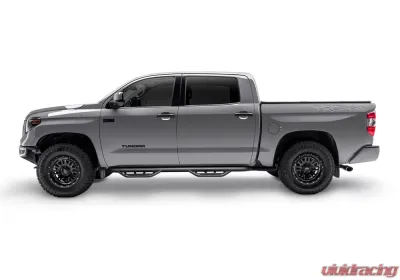 N-Fab Textured Blackk Podium LG & SS Steps Ram 1500 Quad Cab Pickup 2019-2024 - HPD1967QC-TX