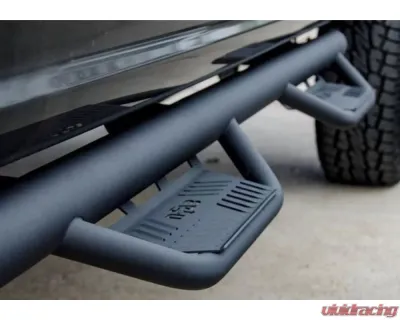 N-Fab 3inch Textured Black Cab Length Podium LG Nissan Frontier Crew Cab 2022-2024 - HPN2273CC-TX