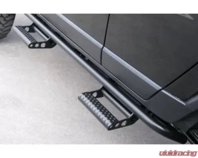 N-Fab 1.75inch Textured Black Cab Length RKR Step System Nissan Frontier Crew Cab 2022-2024 - N224RKRCCS4