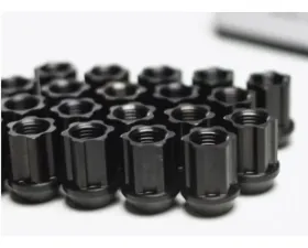 Titan 7 35mm Machined Black 12x1.25 O.W.L. Steel Race Nuts