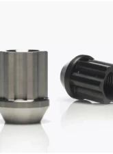 Titan 7 50mm Machined Black 12x1.25 O.W.L. Steel Race Nuts                                     - TASLN50C12125B - Image 2