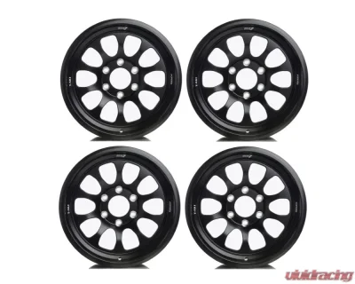 Titan 7 T-AK1 Wheel Set of 4 17x8.5 5x127 Machine Black Jeep Wrangler JK | JL 2007+ CLEARANCE - T7-JK-TAK1-17x8.5-17x8.5-MB