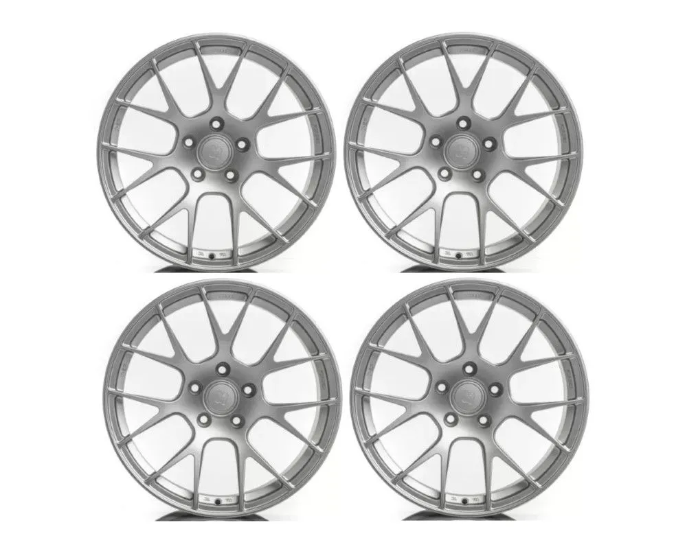 BMW M3 | M4 F8X 2015-2019 Wheel Set Titan 7 T-S7 19x9.5 | 19x10.5 5x120 Iridium Silver - T7-F8X-TS7-19x9.5-19x10.5-IS
