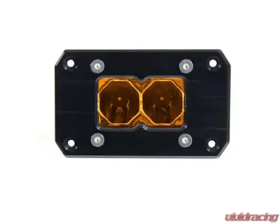 Heretic Studio 2" Light Bar Flood Flush Amber Lens - 50211