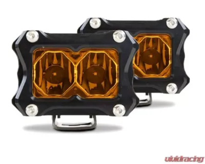 Heretic Studio 2" Light Bar Spot Amber Lens - Pair Pack - 50214