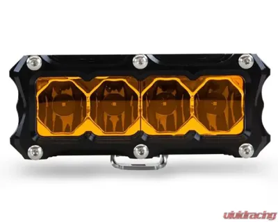 Heretic Studio 4" Light Bar Flood Amber Lens - 50413