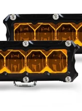 Heretic Studio 4" Light Bar Spot Amber Lens - Pair Pack                                     - 50420 - Image 3