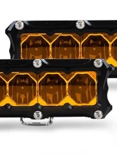 Heretic Studio 4" Light Bar Combo Amber Lens - Pair Pack                                     - 50421 - Image 3