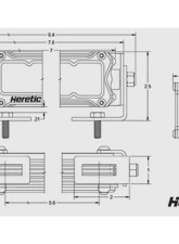 Heretic Studio 6" Light Bar Combo Amber Lens                                     - 50606 - Image 3