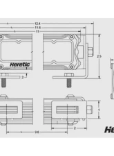 Heretic Studio 10" Light Bar Combo Amber Lens                                     - 51006 - Image 2