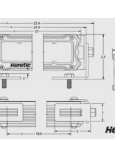 Heretic Studio 20" Light Bar Combo Amber Lens                                     - 52004 - Image 3