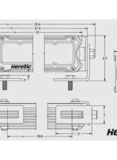 Heretic Studio 20" Light Bar Spot Amber Lens                                     - 52005 - Image 3