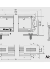Heretic Studio 30" Light Bar Flood Curved Amber                                     - 53010 - Image 5