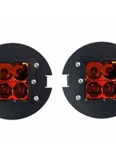 Heretic Studio Series 1 Fog Light Kit - Amber Lens Toyota Tacoma | Tundra | Ford F-150 2005-2014                                     - 56002 - Image 2