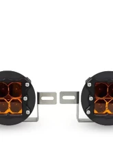 Heretic Studio Series 3 Fog Light Kit - Amber Lens Jeep 2007-2020                                     - 56007 - Image 6