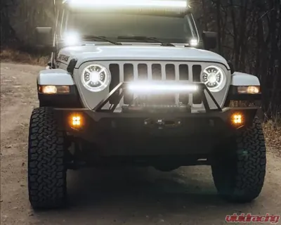 Heretic Studio Series 3 Fog Light Kit - Amber Lens Jeep 2007-2020 - 56007