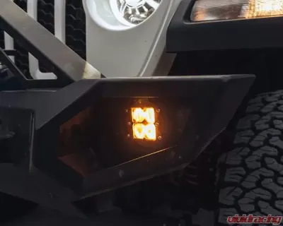 Heretic Studio Series 4 Fog Light Kit - Amber Lens Jeep JL Wrangler Gladiator (Sport) 2018-2021 - 56009