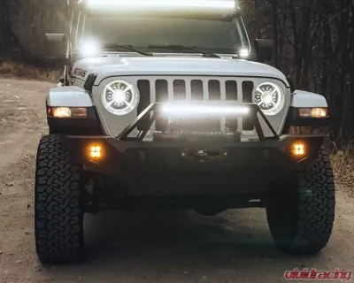 Heretic Studio Series 4 Fog Light Kit - Amber Lens Jeep JL Wrangler Gladiator (Sport) 2018-2021 - 56009