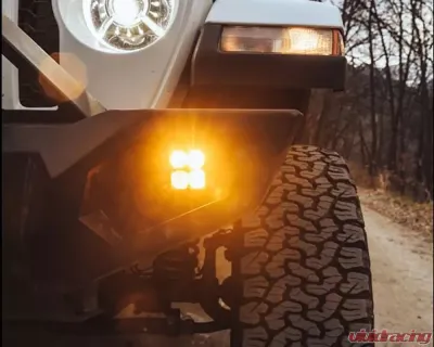 Heretic Studio Series 4 Fog Light Kit - Amber Lens Jeep JL Wrangler Gladiator (Sport) 2018-2021 - 56009