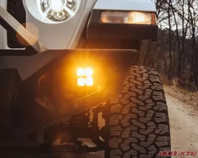 Heretic Studio Series 5 Fog Light Kit - Clear Lens Jeep JL Wrangler | JT Gladiator (Rubicon Steel Bumper) 2018-2020 - 56010