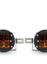 Heretic Studio Series 5 Fog Light Kit - Amber Lens Jeep JL Wrangler |  JT Gladiator (Rubicon Steel Bumper) 2018-2020                                     - 56011 - Image 6
