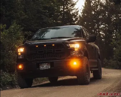 Heretic Studio Series 8 Fog Light Kit - Amber Lens Ford F-150 | F-250 | F-350 2015-2020 - 56018