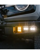 Heretic Studio Fog Light Kit - Amber Quattro Ford Bronco                                     - 56038 - Image 4