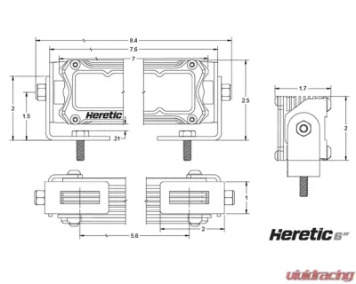 Heretic Studio Clear Lens 6" Combo LED Fog Light Kit Toyota Tundra 2022+ - 56049
