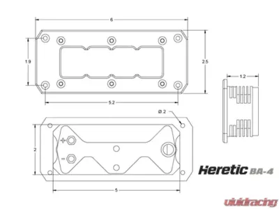 Heretic Studio BA-4 4" Combo Flush Mount LED Pod Light Bar - 50411
