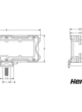 Heretic Studio Pair Pack BA-4 4" Light Bar Flood Flush Mount Amber LED Pod Light                                     - 50422 - Image 2