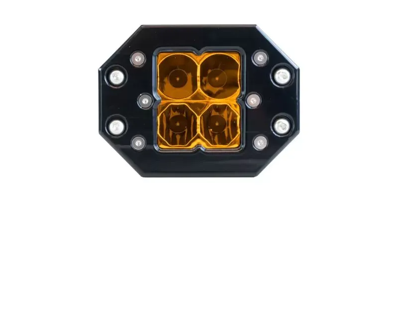 Heretic Studio Quattro Combo Flush Mount Amber Lens - 52218