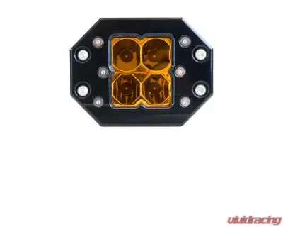Heretic Studio Quattro Combo Flush Mount Amber Lens - 52218